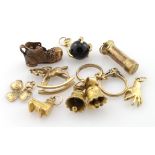 Assorted lot of 9ct Gold Charms weight 21.2g