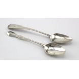 Aberdeen silver Old English Pattern teaspoon c1840 by James Begg. Length 13.7cm plus an Aberdeen