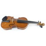 Small violin, by Charles Drage, Maidenhead, total length 41cm approx.