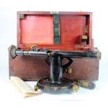 WWI Military telescope, no. 5, Mark I (with arrow mark), length 40cm approx., contained in