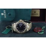 Gents 18ct Rolex Oyster Perpetual Yacht Master automatic wristwatch circa 1990s with circular blue
