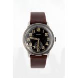 Gents Helbros stainless steel cased wristwatch circa early 1940s. This appears never to have been