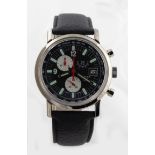 Gents stainless steel cased "RE top timer" chronograph wristwatch the black dial with luminous