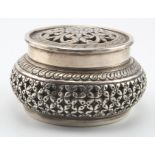 Arabian silver pot pourri/pomander marked on the base Oman 925. Weighs 4 oz approx.