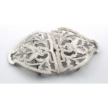 Silver nurses buckle, Hallmarked Chester 1912