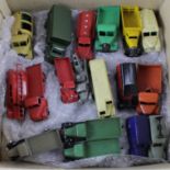 Dinky. A collection of eighteen Dinky Toys, circa 1930s & later, comprising lorries / trucks,