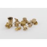 Assorted lot of 9ct Gold Charms weight 22.3g