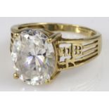 14ct Gold CZ QVC Ring size L weight 4.5g