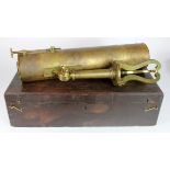 Brass Gregorian telescope by William Watkins, St James's Street, London, circa 19th Century, on a