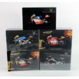 Minichamps Classic Bike Series. Five 1:12 scale Aprilia motorbike / motorcycle models, comprising