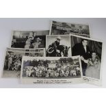Hughie Green interest. A group of six black & white photographs, mostly relating to Hughie Green's