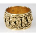 14ct Gold Rope style Ring size Q weight 11.0g