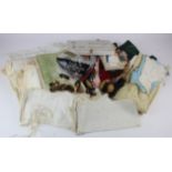 Dolls interest. A collection of dolls clothing, etc., including Victorian examples