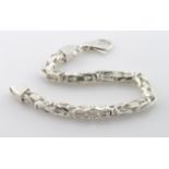 Large Silver bracelet. Weight 53.9g, Length 9.5 inches. As new