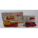 Dinky Supertoys, no. 955 'Fire Engine with Extending Ladder', together with no. 972 '20 Ton Lorry