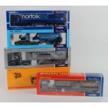 Corgi Limited Editions. Five 1:50 scale diecast models, comprising Scania T Topline Curtainside '