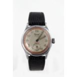 Gents stainless steel cased manual wind wristwatch by Ogival circa 1950s/60s ?. The bi-colour copper