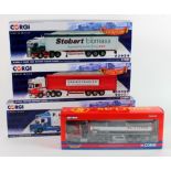 Corgi Hauliers of Renown. Four 1:50 scale diecast models, comprising Scania R Moving Floor