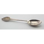 City of Dundee V.B. Royal Highlanders silver hallmarked tea spoon (Birmingham 1905) reverse of
