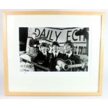 The Beatles, 16 x 12” photo of them performing, Daily Echo, classic early pose, taken from the