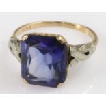 10ct Gold Tanzanite Ring size L weight 4.0g