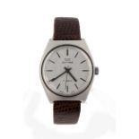 Gents stainless steel cased manual wind wristwatch by Glycine circa 1950s/60s ?. The silver dial