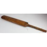 Cricket Bat. A 19th Century Windsor Thompson cricket bat, painted inscription near handle '...,