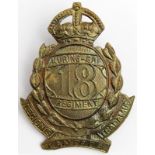 Cap badge - Australian - 18th Regiment, KC, c1931-42