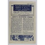 Manchester City v Chesterfield 19 Jan 1946 (League)