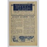 Manchester City v Sheffield United 27 April 1946 (League)