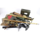 Military equipment WW1 and WW2 box full. (Buyer collects)