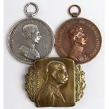 Austrian Bronze Medal for Bravery 1917 Type. 'Fortitvdini'. 2) Austrian Medal for Bravery (