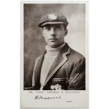 Cricket RP of H Strudwick, Surrey 1902-1927. Photo by C Debenham West End Lane. 'The "Force"