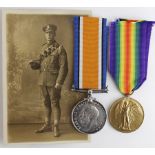 BWM & Victory Medal to 28024 A-Cpl H Lamb RA. Died 28/12/1916 with "C" Bty, 50th Bde RA. Born