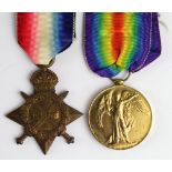 1915 Star & Victory Medal to T3-026522 Dvr J Horn ASC. With box of issue. Lived Hendon,
