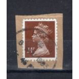 GB Machin 24p postal forgery made in 1993 to defraud the PO, commercially used on piece with