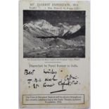 Mount Everest Expedition 1924, postally used from Darjeeling India September 1924 with Expedition