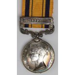 South Africa Medal with 1879 clasp, named (2249 Pte J.Ferrin, 94th Foot). Confirmed to roll. Medal