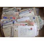 Carton of GB GVI covers, postal stationery, FPOs, WW2 censored, etc (qty)