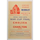 Chelsea v Charlton War Cup Final F/L South at Wembley 15th April 1944