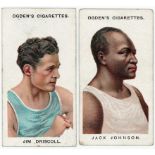 Ogden - Pugilists & Wrestlers, complete sets in pages, A series & 2nd series, G - VG cat value £500