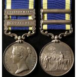 Punjab Medal 1849 with bars Goojerat / Chilianwala named (G.Drought, 9th Lancers). With copy medal