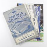 Sheffield Wednesday programmes, c1955-1990 (approx 14)