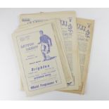 Leyton Orient programmes, c1955-1960 (approx 9)