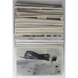 Aviation, good mixed collection, events noted   (approx 43 cards)