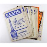 Blackpool programmes, c1951-1978 (approx 30)