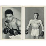 United Tobacco Companies (South) Ltd, World - Famous Boxers, complete set in pages, mainly VG or