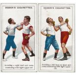 Boxing - complete sets of 25 cards issued by Ogden, Franklyn Davey, Davies & Churchman, in pages,