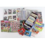 Football card/sticker collection, noted Lion and Champion Soccer Stars complete, 2x uncut sheets,