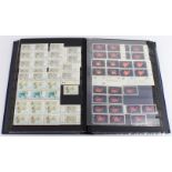 Hong Kong material in large blue stockbook c1980's to 1990's Commemoratives and definitives UM. Many